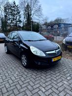 Opel Corsa 1.2 16V 3D WR 2007 Zwart, Auto's, Voorwielaandrijving, 450 kg, 40 €/maand, 4 cilinders