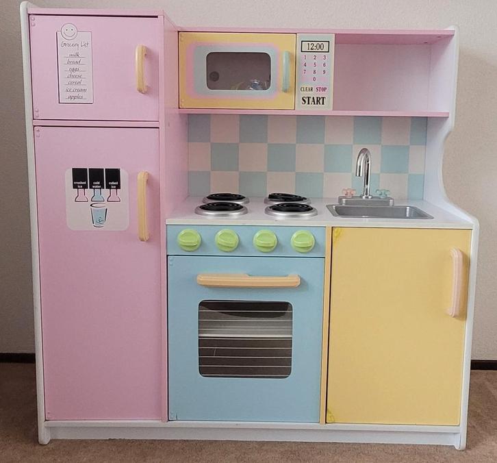 Houten keuken voor de kleine keukenprins/-prinses, Kinderen en Baby's, Speelgoed | Speelkeukens, Gebruikt, Speelkeuken, Hout, Ophalen