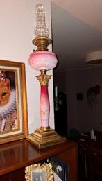 victoriaans olielamp lamp koper, Ophalen of Verzenden