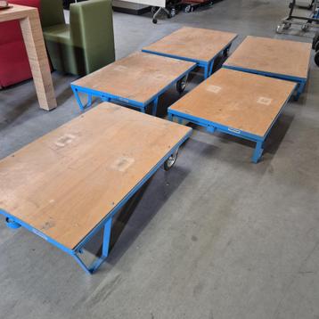 5X PROFESSIONELE transportkar  hefschamel laadbord HOFFMANN beschikbaar voor biedingen