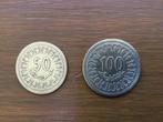Munten Tunesië 50 en 100 millim 1380-1960, Postzegels en Munten, Munten | Afrika, Ophalen of Verzenden, Overige landen