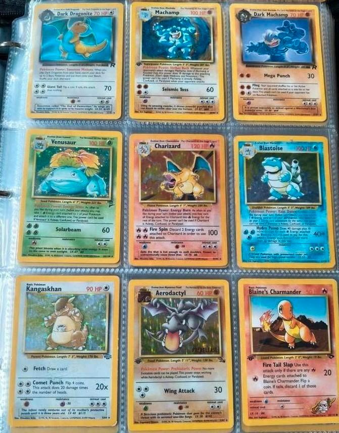 Charizard venusaur &blastoise!! base set  kaarten 297 stuks, Hobby en Vrije tijd, Verzamelkaartspellen | Pokémon, Zo goed als nieuw