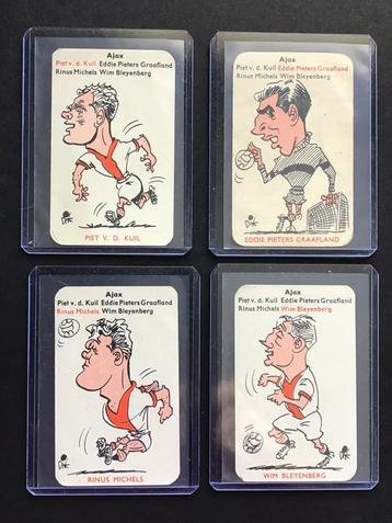 Voetbal Dik Bruynesteyn kwartet Ajax 1958, compleet beschikbaar voor biedingen