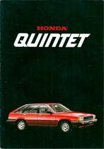 Folder Honda Quintet 1982, Ophalen of Verzenden, Gelezen, Honda
