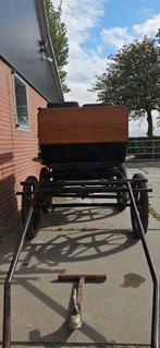 Wijkmans afrijwagen, kleur groen voor paard of pony., Dieren en Toebehoren, Rijtuigen en Koetsen, Gebruikt, Wagonette, Paard of Pony