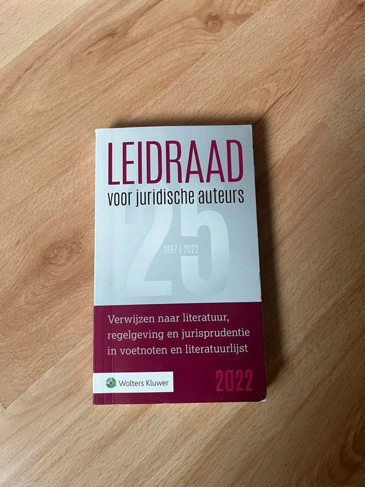 Leidraad voor juridische auteurs, Boeken, Wetenschap, Zo goed als nieuw, Ophalen of Verzenden
