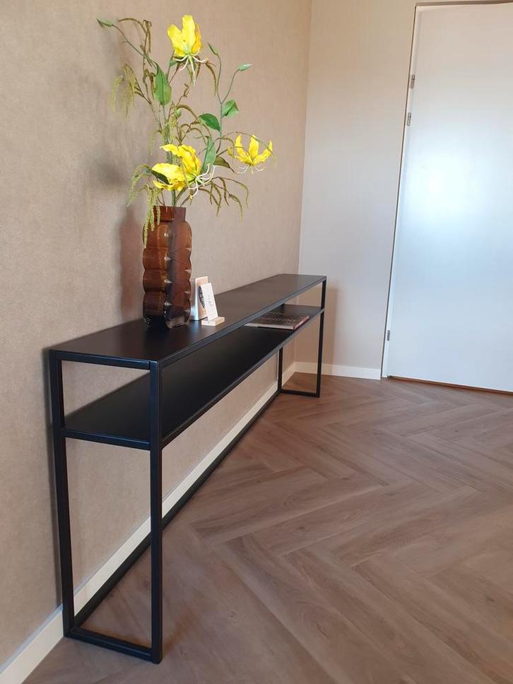 Sidetable, Huis en Inrichting, Tafels | Sidetables, Nieuw, 25 tot 50 cm, 150 tot 200 cm, Rechthoekig, Metaal, Ophalen