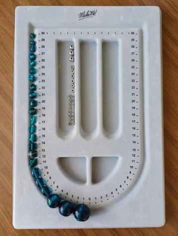 Losse glas kralen / Blauw Groen / rijglengte 30 cm beschikbaar voor biedingen
