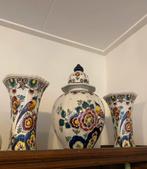 Kast stel deft handgeschilderd antiek vintage, Antiek en Kunst, Antiek | Vazen, Ophalen of Verzenden