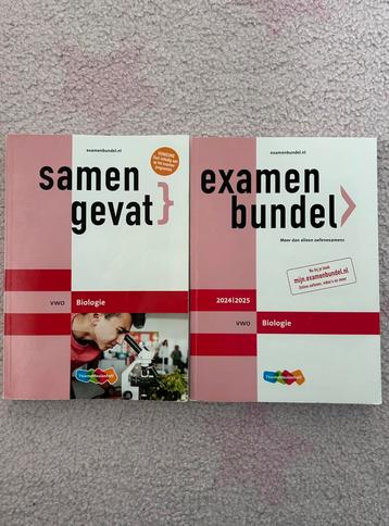 Biologie vwo samengevat en examenbundel 2024/2025 beschikbaar voor biedingen