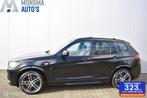 BMW X3 xDrive28i M-Sport Saphirschwarz Pano 20" LMV Camera H, Euro 5, Gebruikt, Zwart, 2000 kg