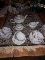 Vintage Kahla theeservies met bloemmotief, Ophalen of Verzenden