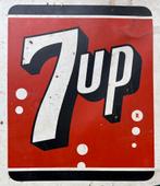 7up reclamebord en 3 7up-glaasjes, Verzamelen, Merken en Reclamevoorwerpen, Ophalen of Verzenden, Gebruikt, Reclamebord