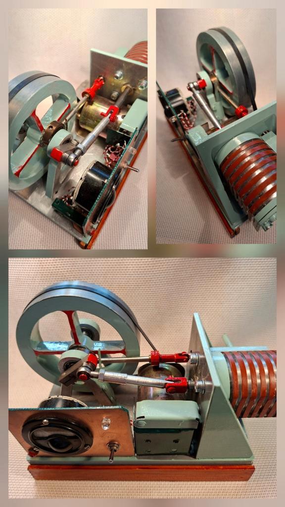 Stoommachine met Dynamo,  Voltmeter,  en Led, Hobby en Vrije tijd, Modelbouw | Overige, Zo goed als nieuw, Groter dan 1:32, Ophalen of Verzenden