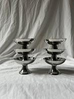 Vintage Franse RVS ijscoupes Guy Degrenne inox bistrostijl, Huis en Inrichting, Keuken | Servies, Ophalen, Overige materialen