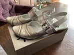 Fidji zilverkleurige zomer schoenen open hak / maat 40, Ophalen, Schoenen met lage hakken, Overige kleuren, Fidji