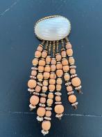 Parelmoer schelp broche, Sieraden, Tassen en Uiterlijk, Broches, Ophalen of Verzenden, Zo goed als nieuw