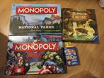 Diverse spellen: o.a. Monopoly National Parks, Jungle Cruise, Ophalen of Verzenden, Zo goed als nieuw