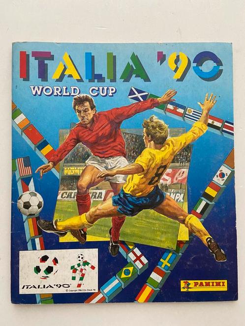 Panini Italia 90 WC album incl 104 plaatjes en bestelform, Verzamelen, Sportartikelen en Voetbal, Zo goed als nieuw, Poster, Plaatje of Sticker