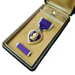 WWII US Purple Heart Medal With Box, Verzamelen, Ophalen of Verzenden, Amerika, Embleem of Badge