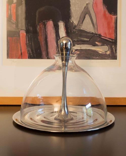 Flow bonbonnière rvs/glas | Gijs Bakker | Keltum | design, Antiek en Kunst, Kunst | Designobjecten, Ophalen of Verzenden