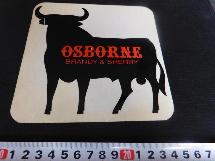 sticker OSBORNE Brandy & Sherry  logo, Verzamelen, Stickers, Zo goed als nieuw, Bedrijf of Vereniging, Ophalen