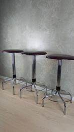 3x Vintage Brabantia kruk, krukken mid century, Ophalen, Gebruikt, Met voetsteun, 60 tot 90 cm