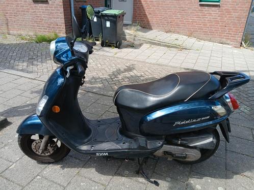 Sym fiddle II 2013 scooter blauw kenteken, Fietsen en Brommers, Scooters | SYM, Gebruikt, Fiddle, Ophalen