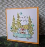 Gestempelde kaart auto met kerstboom, Ophalen of Verzenden, Nieuw, Kerst