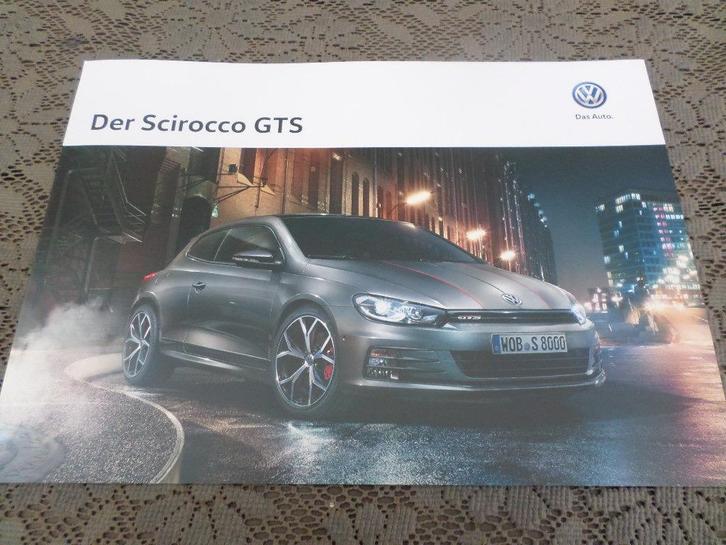 Volkswagen VW Scirocco GTS Brochure, Boeken, Auto's | Folders en Tijdschriften, Zo goed als nieuw, Volkswagen, Ophalen of Verzenden