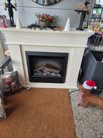 Elektrische haard met schouw, Ophalen of Verzenden, Zo goed als nieuw, Vrijstaande haard, Elektrische haard