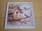 19a) diepte plaatje- vogels op tak, Ophalen of Verzenden, Nieuw, Overige typen