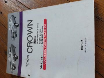 PLAATWERK PARTSCATALOGUS TOYOTA CROWN RS80 MS85  beschikbaar voor biedingen