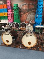 Tama Silverstar dubbele bassdrum set-up: dark brown burst, Ophalen of Verzenden, Zo goed als nieuw, Tama