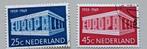 Nederland 1969 NVPH 925-26 gest, Ophalen of Verzenden, Na 1940, Gestempeld
