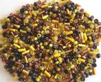 SALE ruim 20 gram Ronde en staafjes Glas kralen mix 2-6 mm, Hobby en Vrije tijd, Verzenden, Nieuw, Kraal