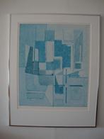 Originele kleuren litho Geer van Velde.(64x81cm), Ophalen