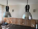 Industriële Hanglampen - Set van 2, Ophalen of Verzenden, Gebruikt, Metaal, Minder dan 50 cm