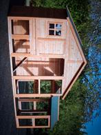 Groot kippen hok met extra ren haast nieuw, Ophalen, Kippenhok of Kippenren