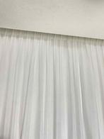 Nieuwe witte vitrage met haakje 3,5m breed x 2,60 hoog, Ophalen of Verzenden, Nieuw, Wit, 200 cm of meer