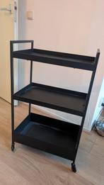 IKEA NISSAFORS trolley - Zwart, Huis en Inrichting, Kasten | Stellingkasten, Ophalen, Zo goed als nieuw