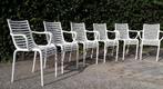 6 PIP-e stoelen wit Driade ontwerp Philippe Starck, Huis en Inrichting, Stoelen, Vijf, Zes of meer stoelen, Kunststof, Gebruikt