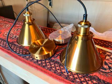 Bar hanglampen meesing koper MANCAVE kroeg café per stuk beschikbaar voor biedingen