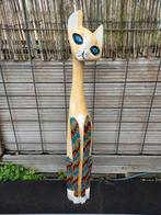 Houten kat, Antiek en Kunst, Kunst | Beelden en Houtsnijwerken, Ophalen