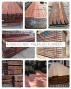 Azobe hardhouten  palen  tuinpalen  schuttingpalen  planken, Ophalen, Nieuw, Hout