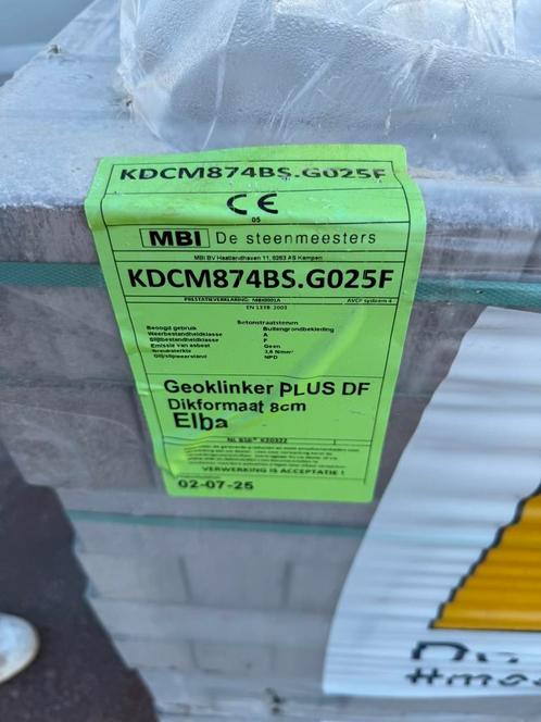 Elba geo stenen plus df (klinkers 8cm) MBI (prijs per M2), Tuin en Terras, Tegels en Klinkers, Nieuw, Klinkers, Beton, 10 m² of meer
