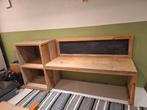 Steigerhouten speeltafel met krijtbord, Ophalen, Zo goed als nieuw, Tafel