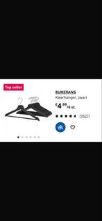 53x Ikea Bumerang Kledinghanger Zwart / Ideaal voor Ikea Pax, Ophalen of Verzenden, Zo goed als nieuw, Hout, Volwassenen