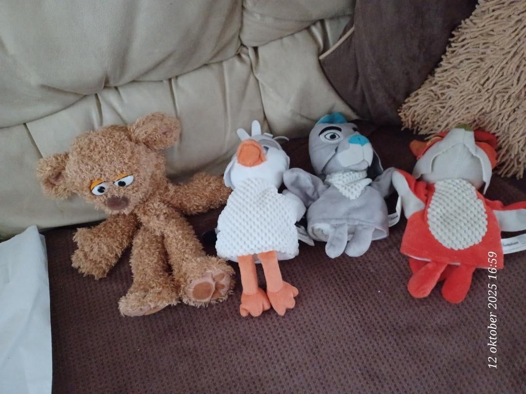 3x Handpop fabeltjeskrant, 1x tommy van Sesamstraat  8€, Ophalen of Verzenden, Overige typen