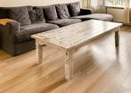 Massief houten, rustieke koffietafel, Huis en Inrichting, Tafels | Salontafels, 50 tot 100 cm, Minder dan 50 cm, 150 tot 200 cm